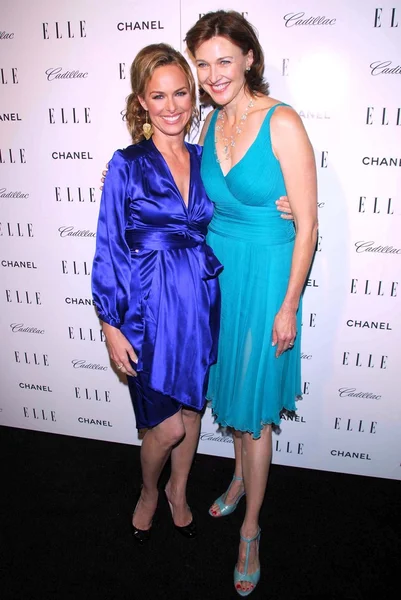 Melora Hardin and Brenda Strong at the ELLE Magazine's 14th Annual Women In Hollywood Party. Four Seasons Hotel, Beverly Hills, CA. 10-15-07 — Stock Photo, Image