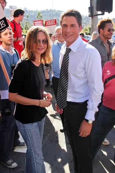 Calista Flockhart and Rob Lowe — Stock Photo, Image