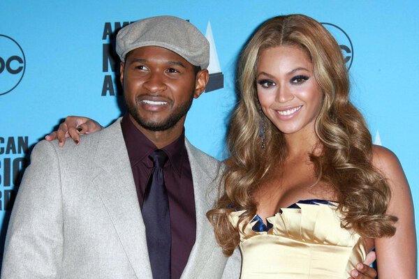 Usher and Beyonce Knowles