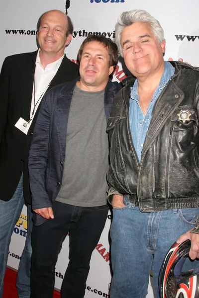Tom Daniels con John Melendez e Jay Leno — Foto Stock