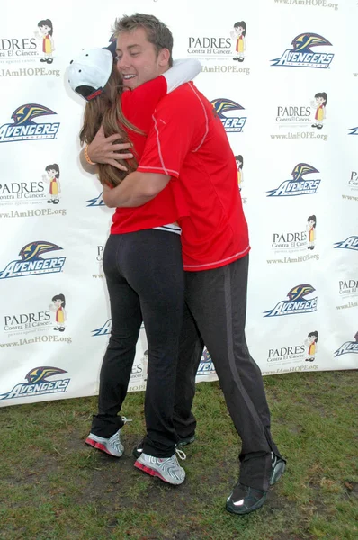 Eva Longoria Parker and Lance Bass — Stock Photo, Image