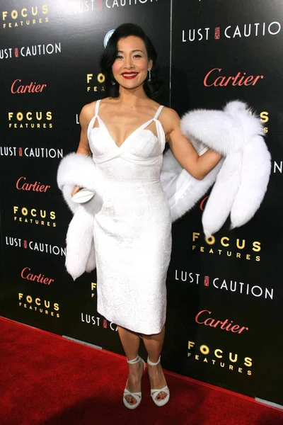 Joan Chen en el estreno en Los Ángeles de "Lust Caution". Academy of Motion Picture Arts and Sciences, Beverly Hills, CA. 10-3-07 — Foto de Stock
