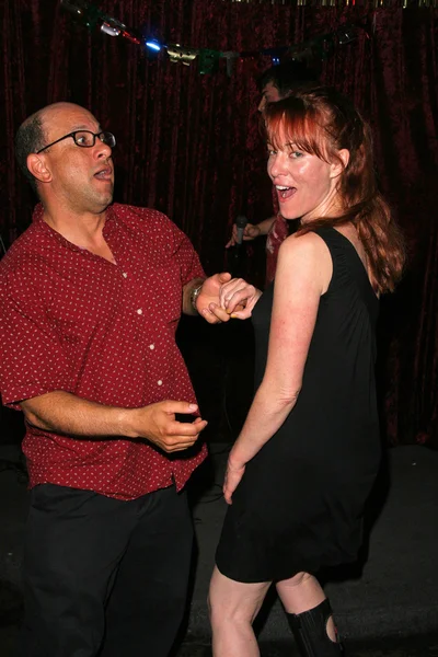 Kyle T. Heffner e Jenny McShane na festa de aniversário de J. Nathan Brayley, Amagis, Hollywood, CA 05-18-08 — Fotografia de Stock
