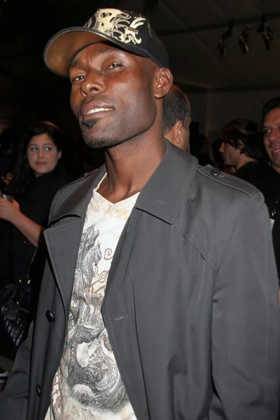 Jimmy Jean-Louis at day one of the 2007 Mercedes Benz Fashion Week. Smashbox Studios, Culver City, CA. 10-14-07 — Stock Photo, Image