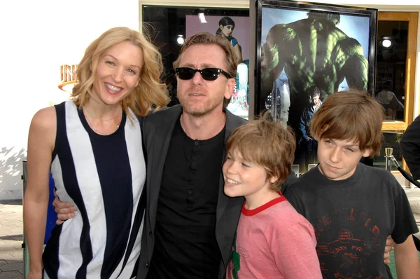 Tim roth und Familie — Stockfoto