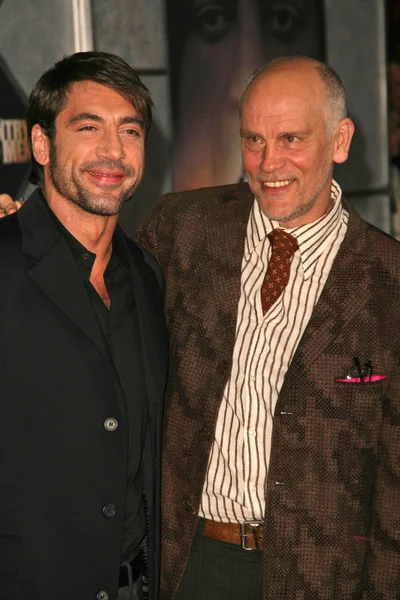 Javier Bardem and John Malkovich — Stock Photo, Image