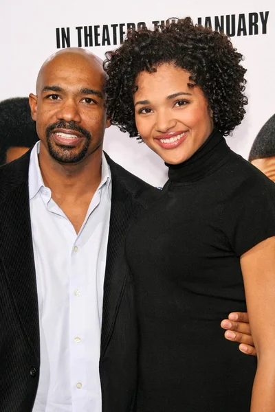 Michael Beach and wife Tracy — Stok fotoğraf