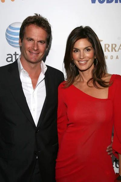 Rande gerber und cindy crawford — Stockfoto