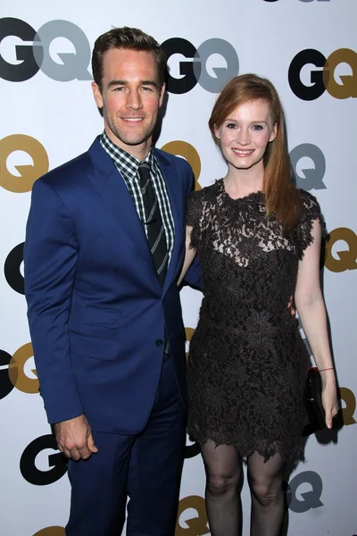 James Van Der Beek, Kimberly Van Der Beek en la GQ Men of the Year Party, Chateau Marmont, West Hollywood, CA 11-13-12 — Foto de Stock