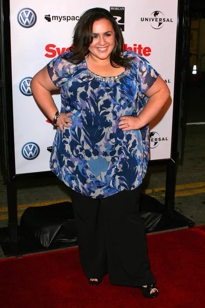 Nikki Blonsky na estreia de Los Angeles de "Sydney White". Mann Bruin Theatre, Westwood, CA. 09-20-07 — Fotografia de Stock