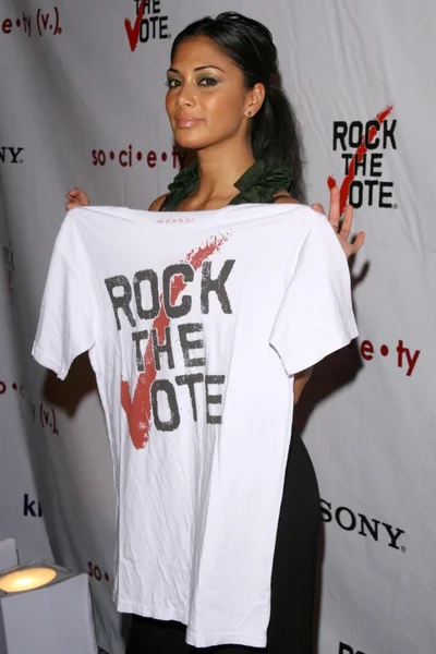 Nicole Scherzinger at the Rock The Vote By Society Launch Party hosted by Christina Aguilera. Kitson, West Hollywood, CA. 11-13-07 — Stock Fotó