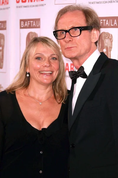 Helen Fielding and Bill Nighy at the 16th Annual BAFTA/LA Cunard Britannia Awards. Private Location, Los Angeles, CA. 11-01-07 — Stock Photo, Image