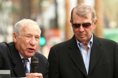 Mel Brooks and Alan Ladd Jr. at the award ceremony honoring Alan Ladd Jr. with a star on the Hollywood Walk of Fame. Hollywood Blvd., Hollywood, CA. 09-28-07