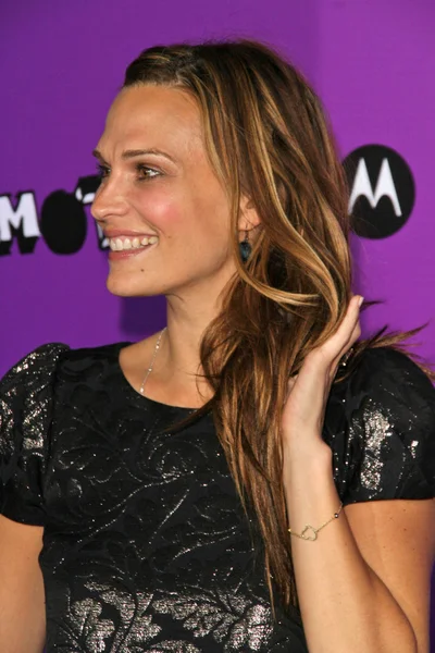Molly Sims at Motorola's 9th Anniversary Party. The Lot, Hollywood, CA. 11-08-07 — Stok fotoğraf