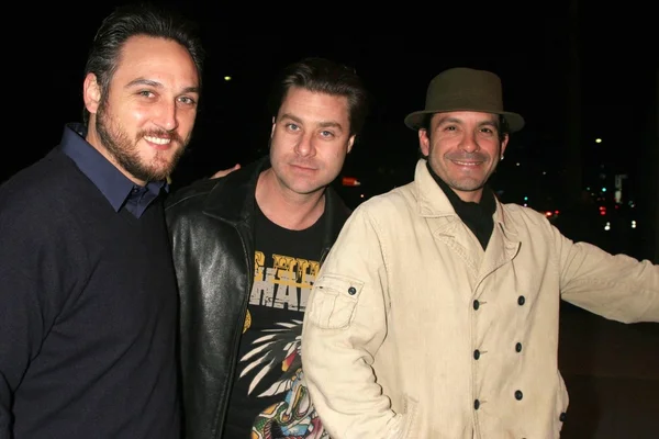 Alex Quinn con Tony Boldi e Jaime Gomez alla proiezione a Los Angeles di One-Eyed Monster. Fine Arts Theatre, Beverly Hills, CA. 03-03-08 — Foto Stock