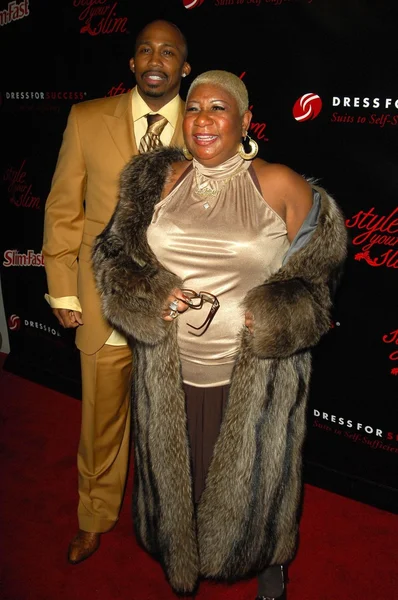 Luenell and guest at the Slimfast 'Style Your Slim' Party hosted by Rachel Hunter. Boulevard 3, Hollywood, CA. 01-08-08 — Stok fotoğraf