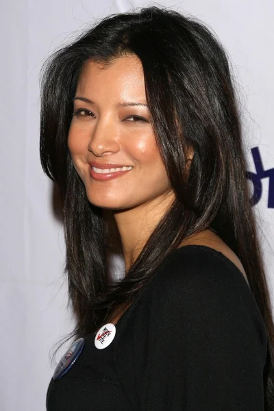 Kelly Hu at the Rock The Vote By Society Launch Party hosted by Christina Aguilera. Kitson, West Hollywood, CA. 11-13-07 — Stock Photo, Image