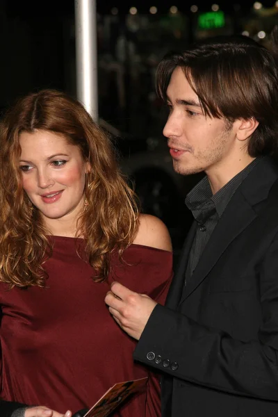 Drew Barrymore e Justin Long — Fotografia de Stock