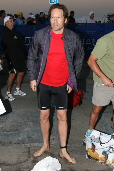 David Duchovny en The 21st Nautica Malibu Triathlon Presentado por Toyota. Zuma Beach, Malibú, CA. 09-16-07 — Foto de Stock