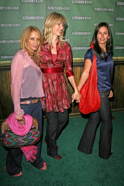 Rosanna Arquette with Laura Dern and Courteney Cox — Stock Photo, Image