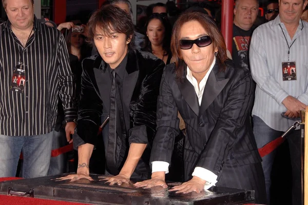 Koshi Inaba and Tak Matsumoto — Stock Photo, Image