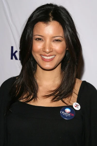 Kelly hu på rock omröstning av samhället lanseringsfest värd christina aguilera. Kitson, west hollywood, ca. 11-13-07 — Stockfoto