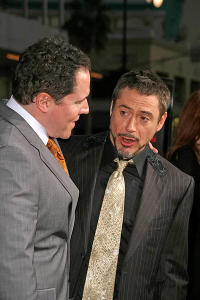 Jon Favreau et Robert Downey Jr — Photo