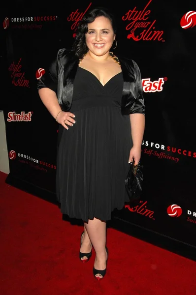 Nikki Blonsky at the Slimfast 'Style Your Slim' Party hosted by Rachel Hunter. Boulevard 3, Hollywood, CA. 01-08-08 — Stock Photo, Image
