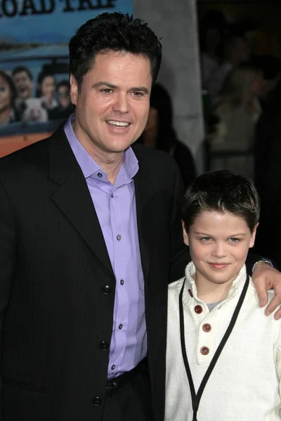 Donny osmond och son — Stockfoto