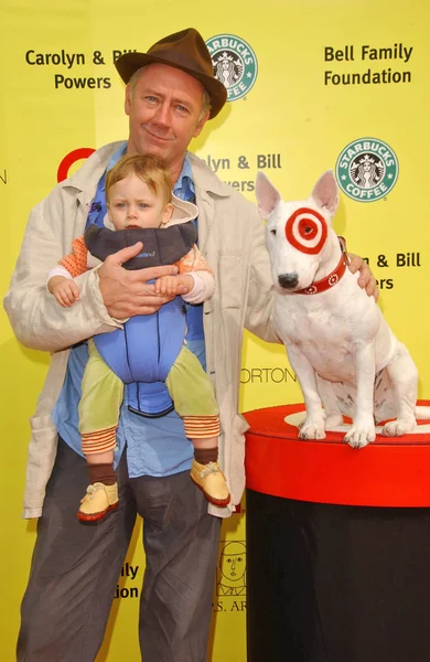 Xander Berkeley e filho — Fotografia de Stock