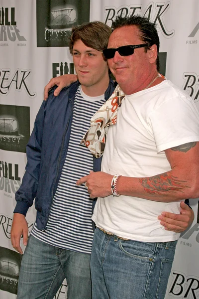 Michael Madsen and son Christian — Stok fotoğraf