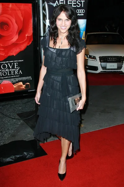 Paola Turbay At the AFI Fest 2007 Premiere of "Love In The Time Of Cholera". AFI Rooftop Village, Голливуд, Калифорния. 11-11-07 — стоковое фото