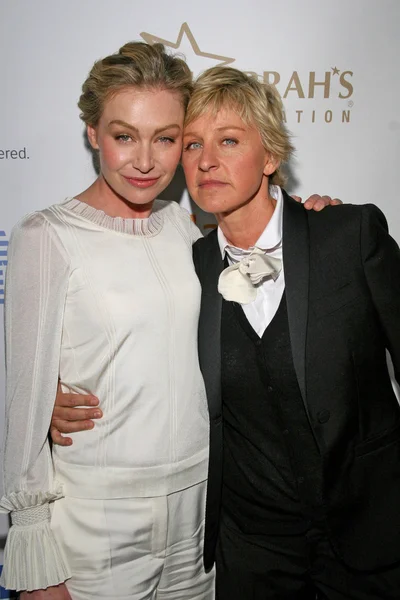 Portia de rossi i ellen degeneres — Zdjęcie stockowe