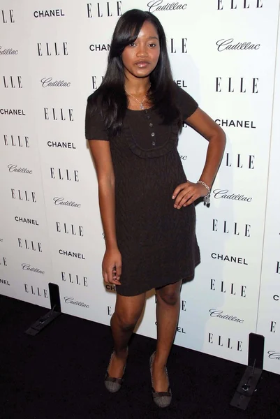 Кеке Палмер на 14-й ежегодной вечеринке "Женщины в Голливуде" журнала ELLE. Four Seasons Hotel, Beverly Hills, CA. 10-15-07 — стоковое фото