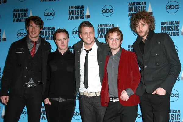 One Republic in the press room at the 2007 American Music Awards. Nokia Center, Los Ángeles, CA. 11-18-07 — Foto de Stock