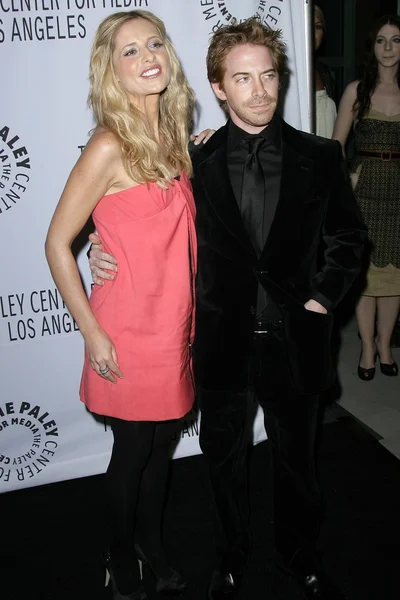 Sarah michelle gellar ve seth green — Stok fotoğraf