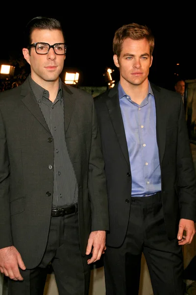 Zachary Quinto and Chris Pine — Stock Photo, Image