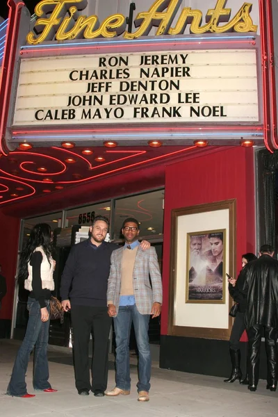 Alex Quinn and Jason Graham at the Los Angeles screening of One-Eyed Monster. Fine Arts Theatre, Beverly Hills, CA. 03-03-08 — Stock Photo, Image