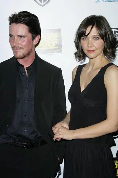 Christian Bale and Maggie Gyllenhaal — Stock Photo, Image