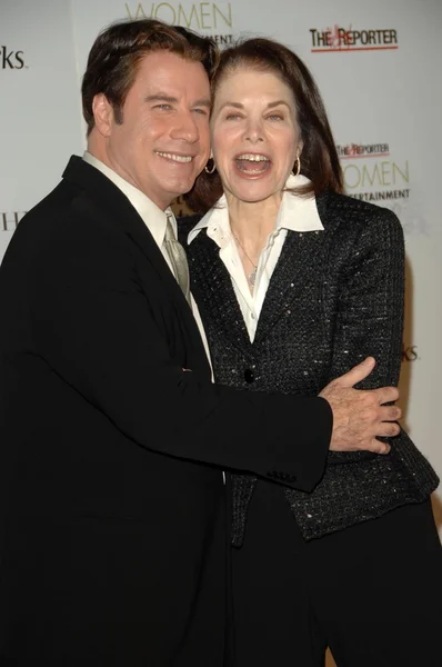 John Travolta and Sherry Lansing — Stock Photo, Image