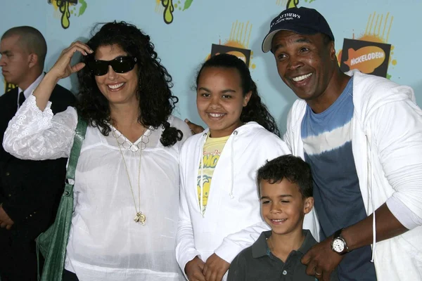 Sugar Ray Leonard e la famiglia — Foto Stock