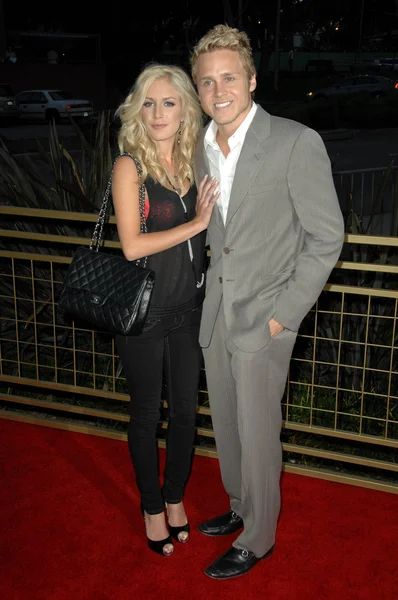 Heidi montag und spencer pratt bei der launchparty zur fernsehserie "scarlet". pazifisches Designzentrum, West Hollywood, ca. 28-04-08 — Stockfoto