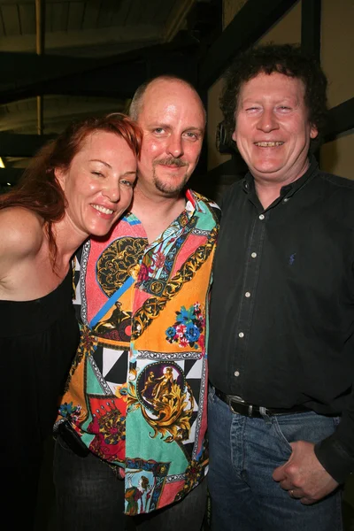 Jenny McShane, J. Nathan Brayley and Randy Scruggs at the birthday party for J. Nathan Brayley, Amagis, Hollywood, CA 05-18-08 — Stock Photo, Image
