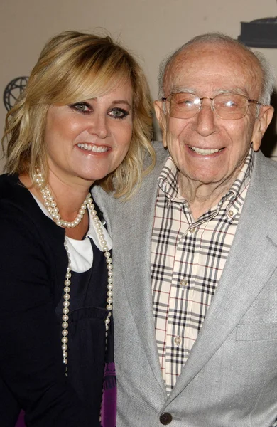 Maureen McCormick e Sherwood Schwartz — Fotografia de Stock