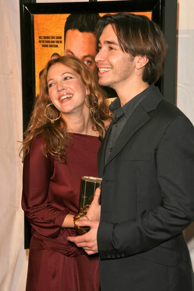 Drew Barrymore și Justin Long — Fotografie, imagine de stoc