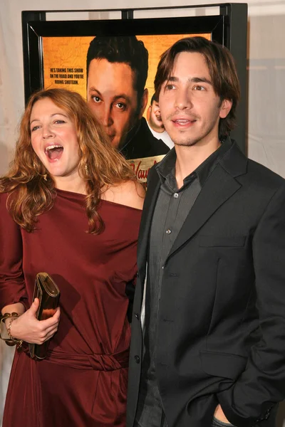 Drew Barrymore și Justin Long — Fotografie, imagine de stoc