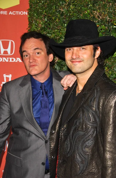 Quentin Tarantino e Robert Rodriguez no "Scream 2007" da Spike Tv. Greek Theatre, Hollywood, CA. 10-19-07 — Fotografia de Stock