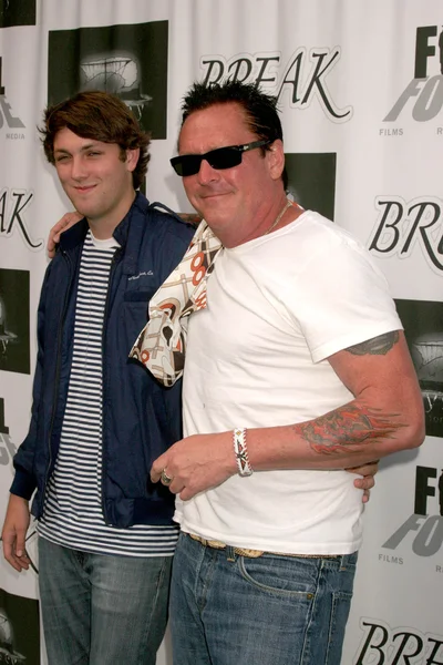 Michael Madsen and son Christian — 图库照片