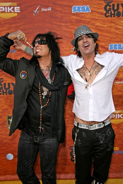 Nikki Sixx and Tommy Lee — Stock Photo, Image