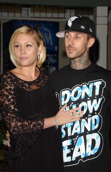 Shanna moakler i travis barker — Zdjęcie stockowe